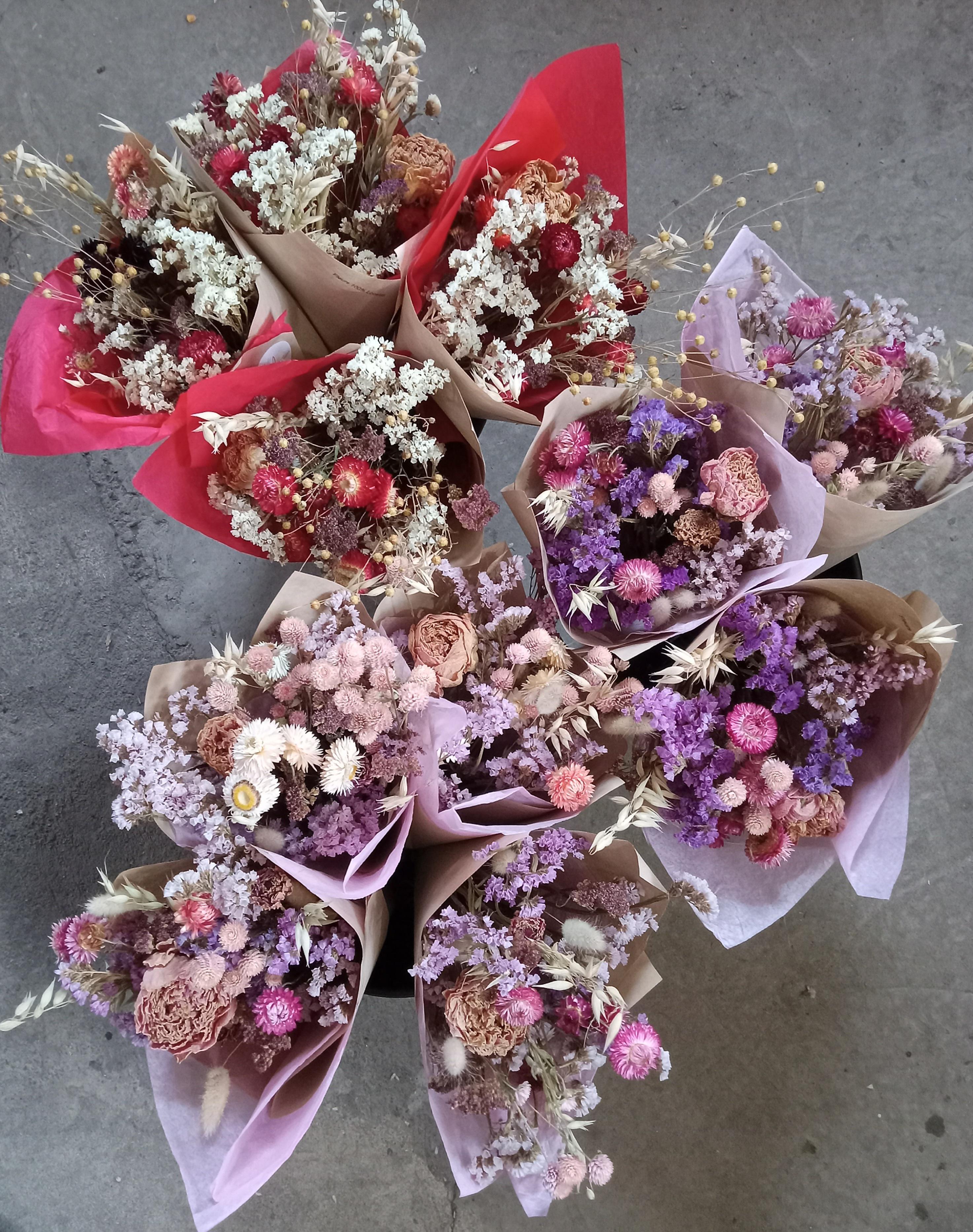 Fleurs séchées miscanthus