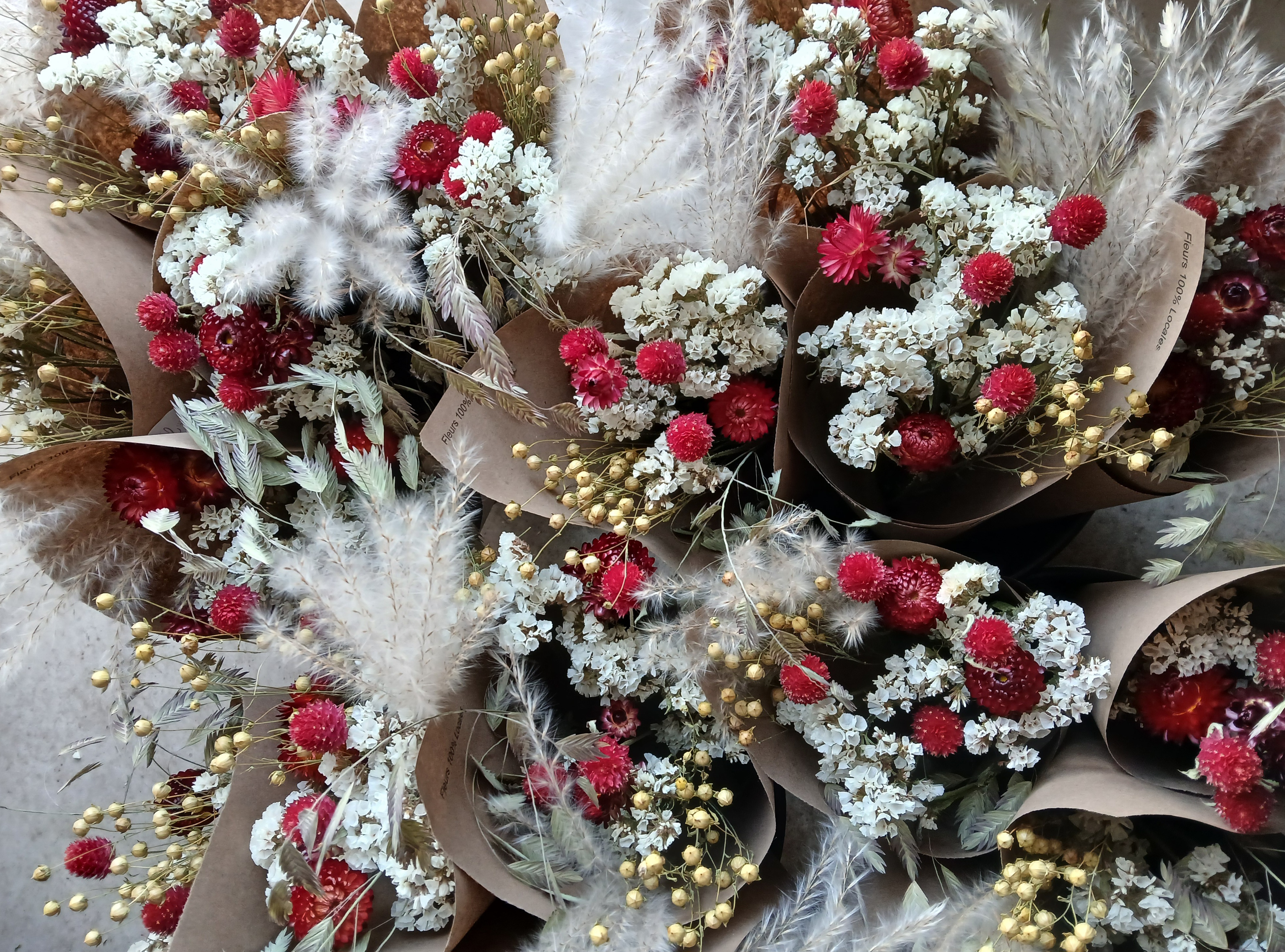 Fleurs séchées locales 